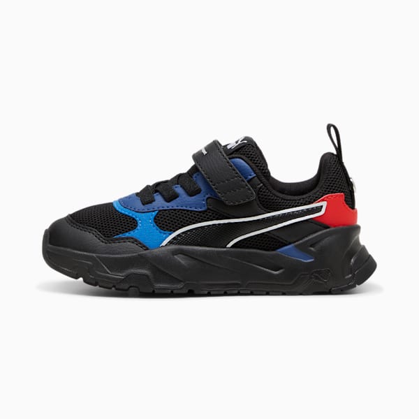 BMW M Motorsport Trinity Little Kids' Sneakers, PUMA Black-Pro Blue-Pop Red, extralarge