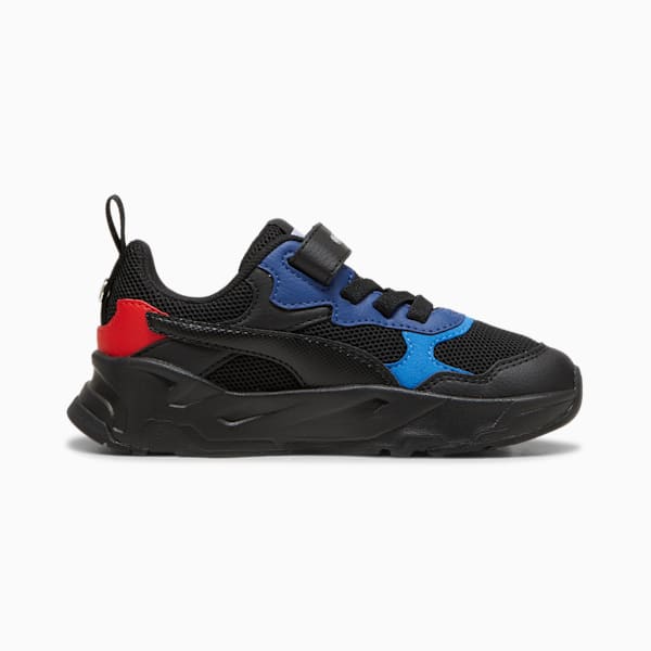 Tenis para niños BMW M Motorsport Trinity Little, PUMA Black-Pro Blue-Pop Red, extralarge