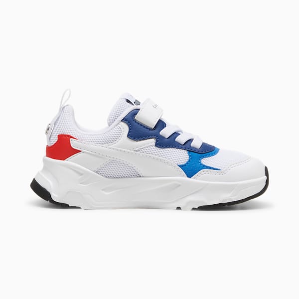 BMW M Motorsport Trinity Little Kids' Sneakers, PUMA White-Pro Blue-Pop Red, extralarge