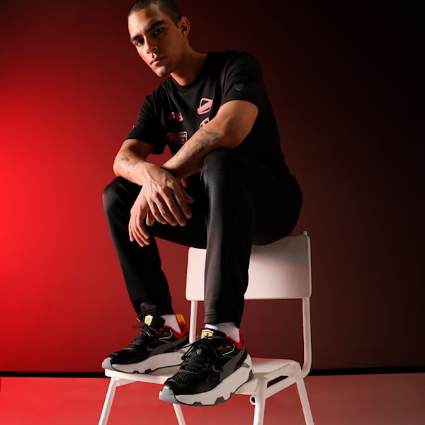 Scuderia Ferrari Trinity Men's Motorsport Sneakers, PUMA Black-Rosso Corsa, extralarge-IND