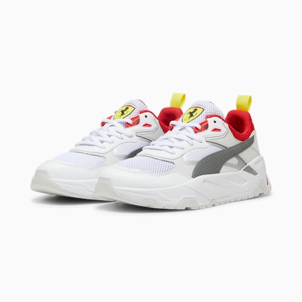 Tenis hombre Scuderia Ferrari Trinity, PUMA White-Rosso Corsa, extralarge