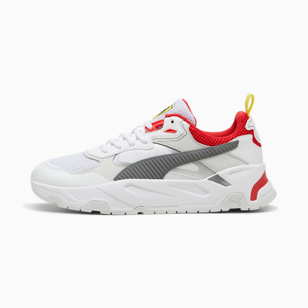 Tenis hombre Scuderia Ferrari Trinity, PUMA White-Rosso Corsa, extralarge