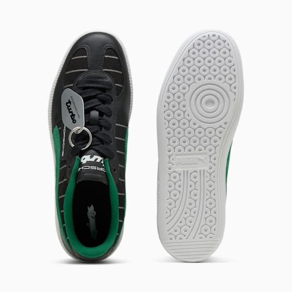 メンズ ポルシェ レガシー パレルモ ピンストライプ スニーカー, PUMA Black-Archive Green, extralarge-JPN
