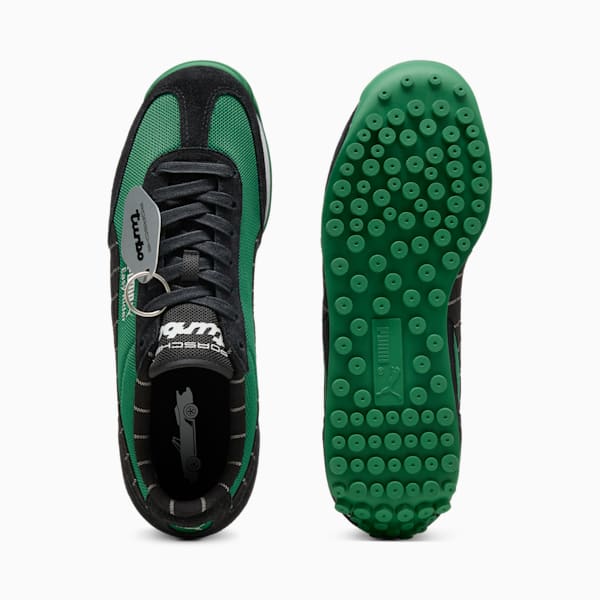 Porsche Legacy Easy Rider Pinstripe Sneakers, Archive Green-PUMA Black, extralarge