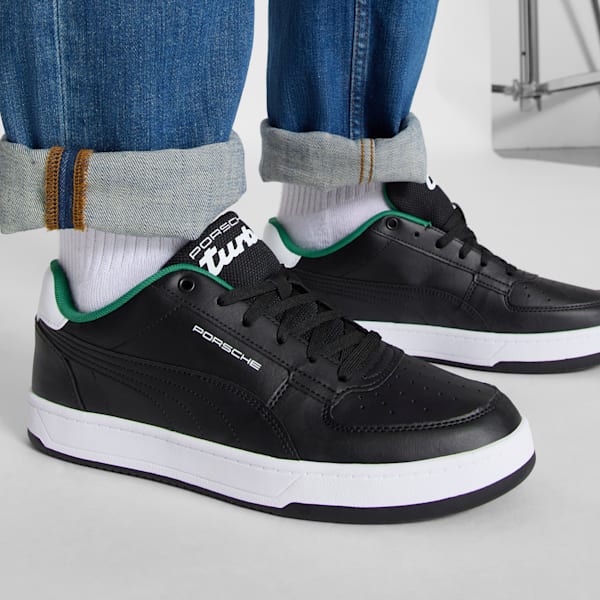 Tenis Porsche Legacy Caven 2.0, PUMA Black-Archive Green, extralarge