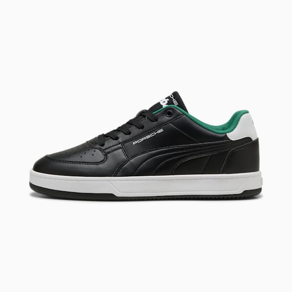 Tenis Porsche Legacy Caven 2.0, PUMA Black-Archive Green, extralarge