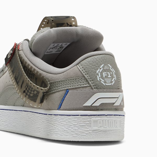 Tenis F1® Suede XL 75 Years Hero, Matte Silver-Vivid Blue, extralarge
