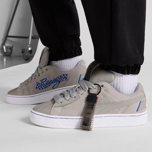 Tenis F1® Suede XL 75 Years Hero, Matte Silver-Vivid Blue, extralarge