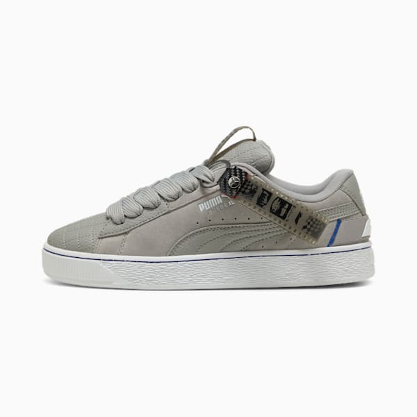 Tenis F1® Suede XL 75 Years Hero, Matte Silver-Vivid Blue, extralarge