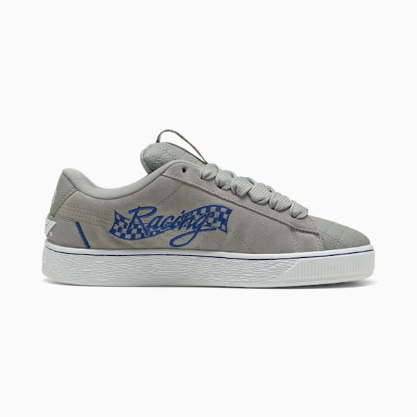 F1® Suede XL 75 Years Hero Sneakers, Matte Silver-Vivid Blue, extralarge