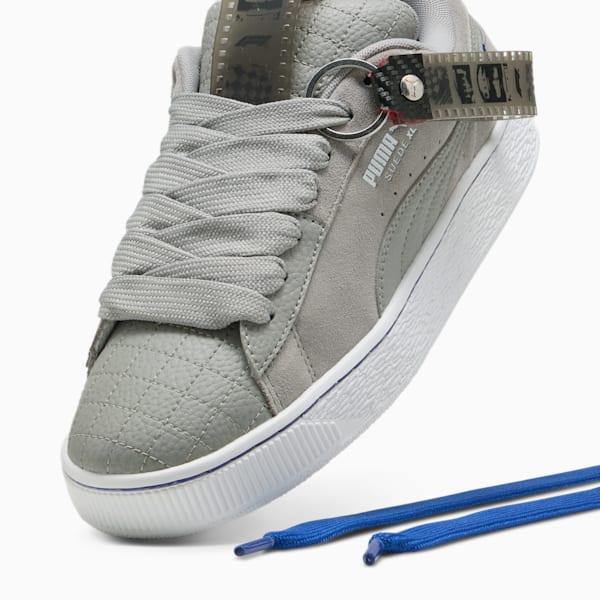 Tenis F1® Suede XL 75 Years Hero, Matte Silver-Vivid Blue, extralarge
