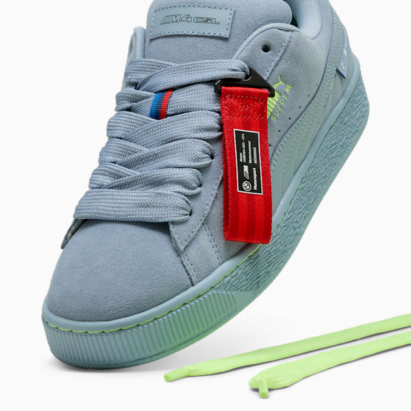 BMW M Motorsport Suede XL Sneakers, Blue Wash-Fast Yellow, extralarge