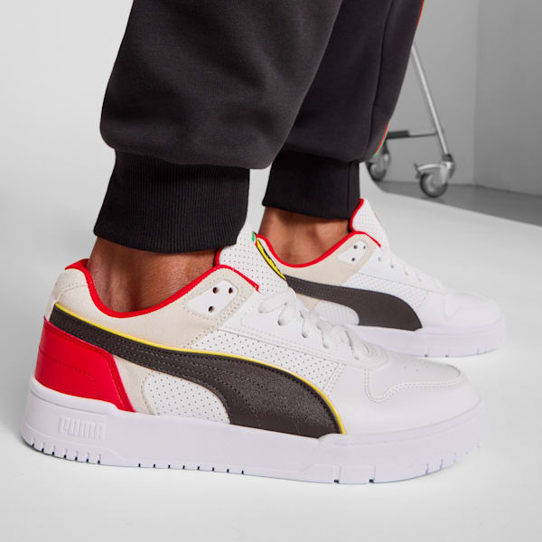 Tenis Scuderia Ferrari Rebound Game, PUMA White-Rosso Corsa, extralarge