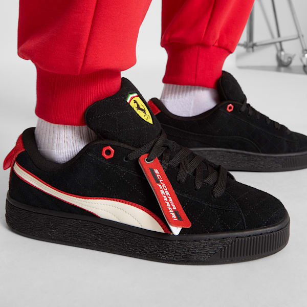 Tenis Scuderia Ferrari Suede XL Hero, PUMA Black-Warm White, extralarge
