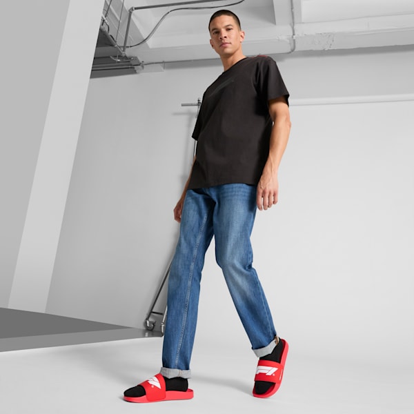 Formula 1® Leadcat 2.0 Logo Slides, Pop Red-PUMA White, extralarge