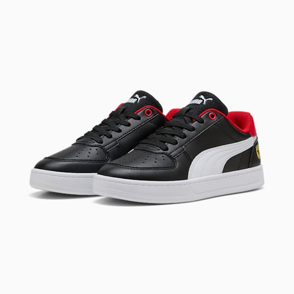 Scuderia Ferrari Caven 2.0 Big Kids' Sneakers, PUMA Black-PUMA White, extralarge