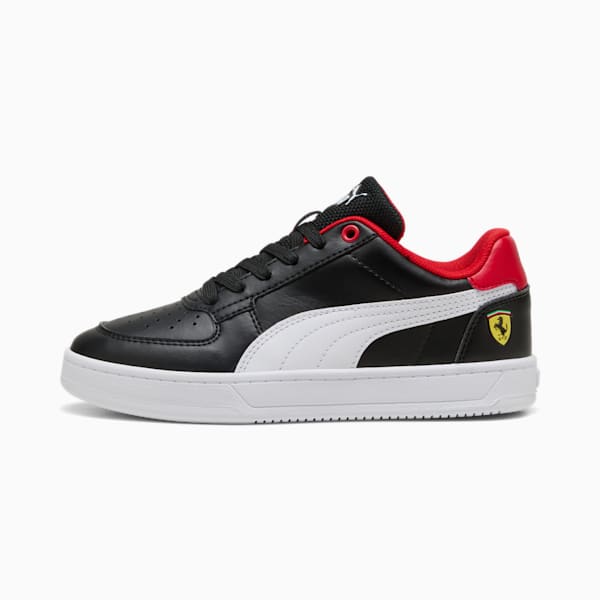 Tenis Scuderia Ferrari Caven 2.0 para adolescentes, PUMA Black-PUMA White, extralarge