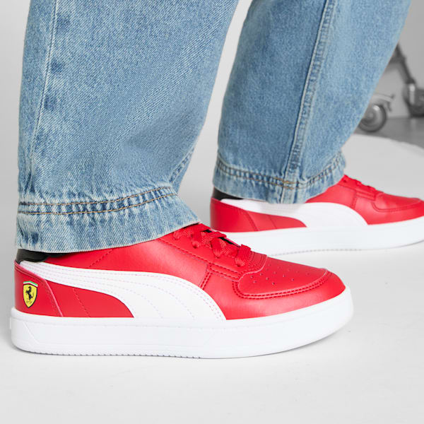 Tenis Scuderia Ferrari Caven 2.0 para adolescentes, Rosso Corsa-PUMA White, extralarge