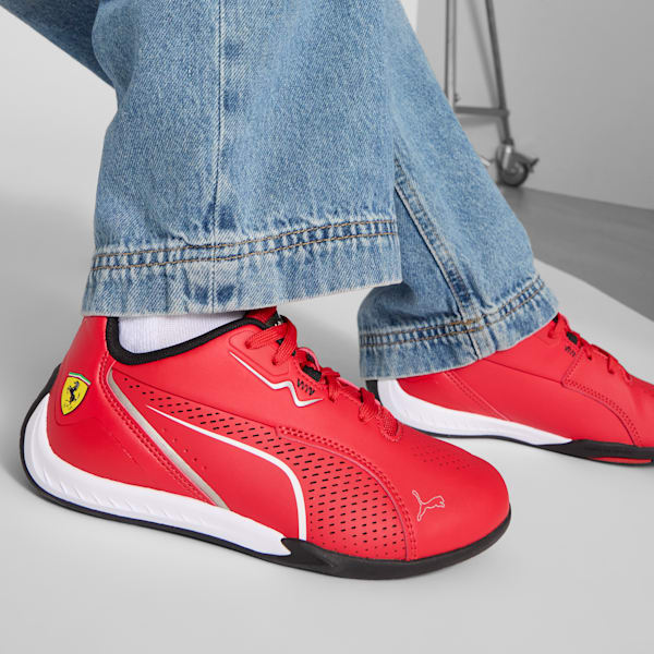 Scuderia Ferrari Drift Cat 11 Big Kids' Sneakers, Rosso Corsa-PUMA White, extralarge