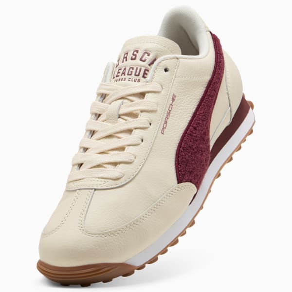 PUMA x PORSCHE LEGACY Easy Rider League Sneakers Unisex, Alpine Snow-Ruby Shimmer, extralarge