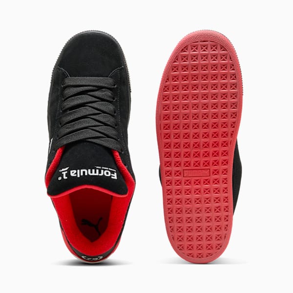 F1 Suede XL 75 YRS Unisex, PUMA Black-Pop Red, extralarge