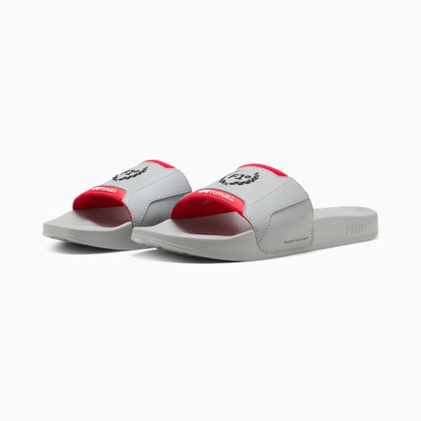 F1® Leadcat 2.0 Slides Unisex, Gray Echo-Pop Red, extralarge