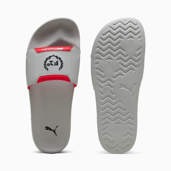 F1® Leadcat 2.0 Slides Unisex, Gray Echo-Pop Red, extralarge