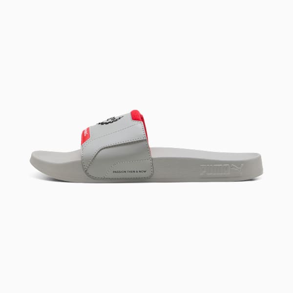 F1® Leadcat 2.0 Slides Unisex, Gray Echo-Pop Red, extralarge