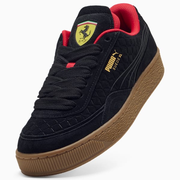 Ferrari Suede XL MTSP Unisex, PUMA Black-Rosso Corsa, extralarge