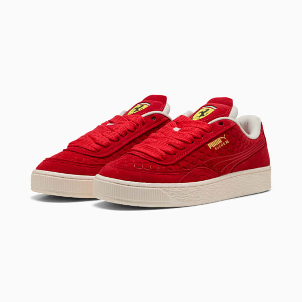 Ferrari Suede XL MTSP Unisex, Rosso Corsa-Warm White, extralarge