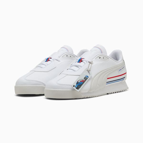 BMW M Motorsport Roma Stradale Sneakers, PUMA White-Pop Red, extralarge