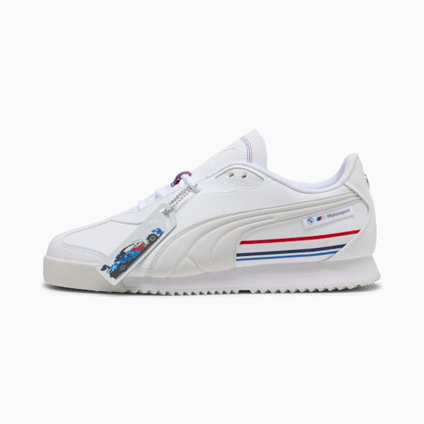 BMW M Motorsport Roma Stradale Sneakers, PUMA White-Pop Red, extralarge