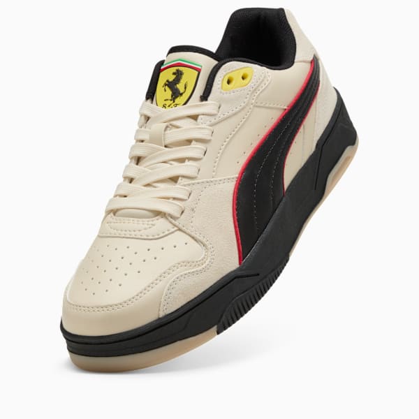 Scuderia Ferrari Rebound Break Men's Sneakers, Alpine Snow-PUMA Black, extralarge
