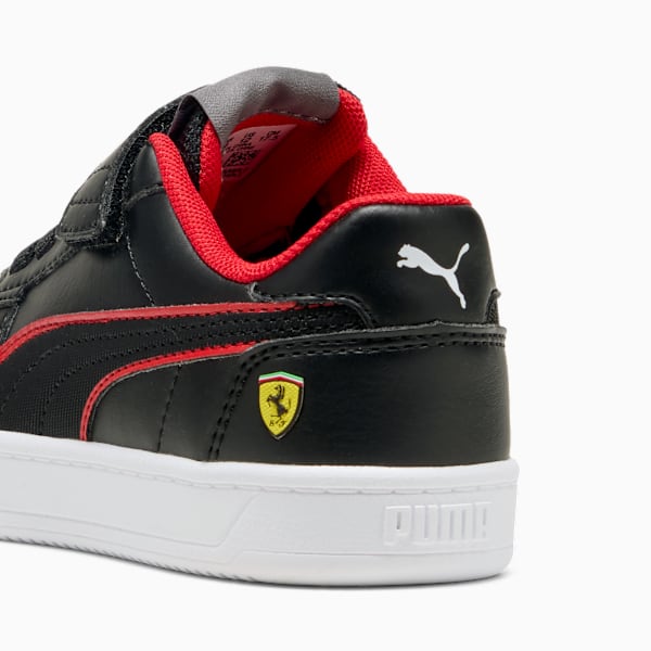 Scuderia Ferrari Caven 2.0 Sneakers Kids, PUMA Black-Rosso Corsa, extralarge