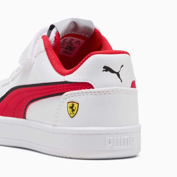 Scuderia Ferrari Caven 2.0 Sneakers Kids, PUMA White-Rosso Corsa, extralarge