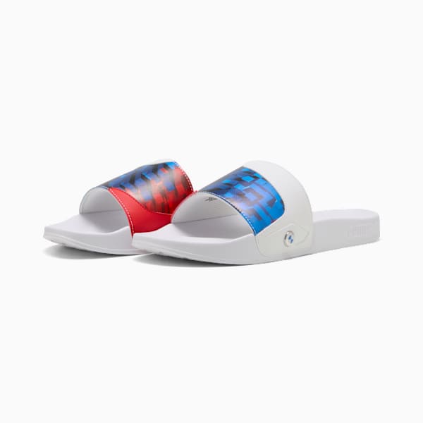 BMW M Motorsport Leadcat 2.0 Graphic Slides Unisex, PUMA White-Cool Cobalt, extralarge