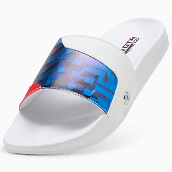 BMW M Motorsport Leadcat 2.0 Graphic Slides Unisex, PUMA White-Cool Cobalt, extralarge