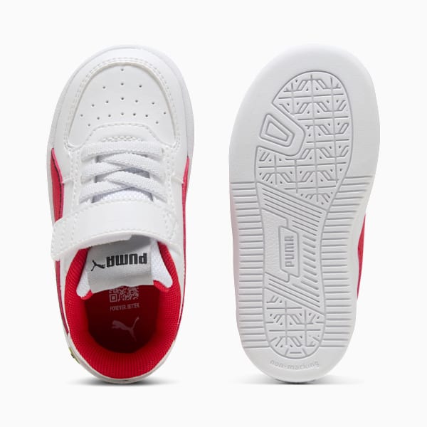 Tenis infantil Scuderia Ferrari Caven 2.0, PUMA White-Rosso Corsa, extralarge