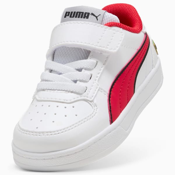 Tenis infantil Scuderia Ferrari Caven 2.0, PUMA White-Rosso Corsa, extralarge
