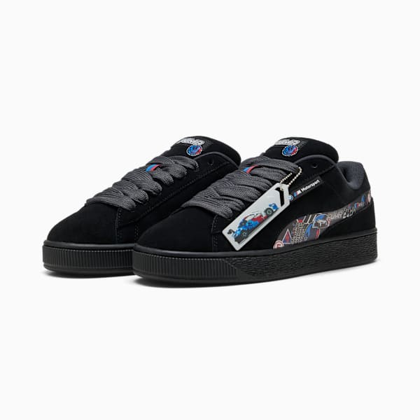 BMW M Motorsport Suede XL Sticker Sneakers, PUMA Black, extralarge