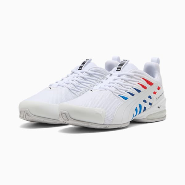 BMW M Motorsport Voltaic Evo Men's Motorsport Shoes, PUMA White-PUMA Black, extralarge
