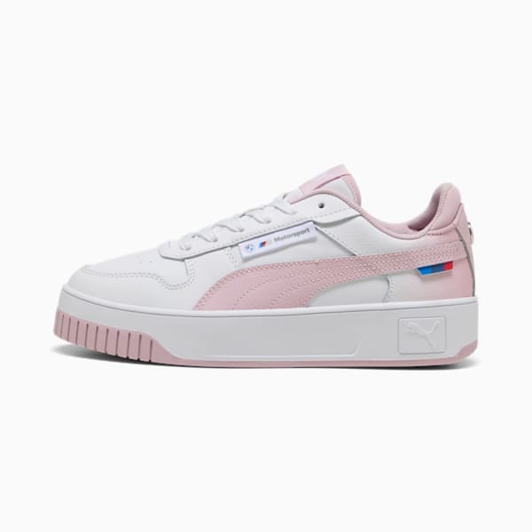 Tenis para mujer Carina Street BMW M Motorsport, PUMA White-Rose Mauve, extralarge