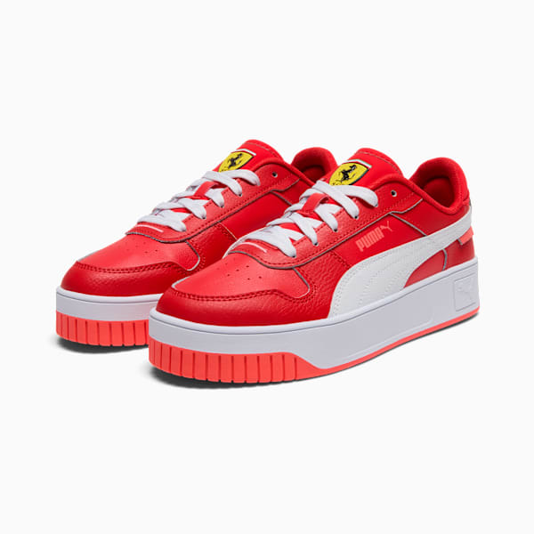 Scuderia Ferrari Carina Street Women's Sneakers, Rosso Corsa-PUMA White, extralarge