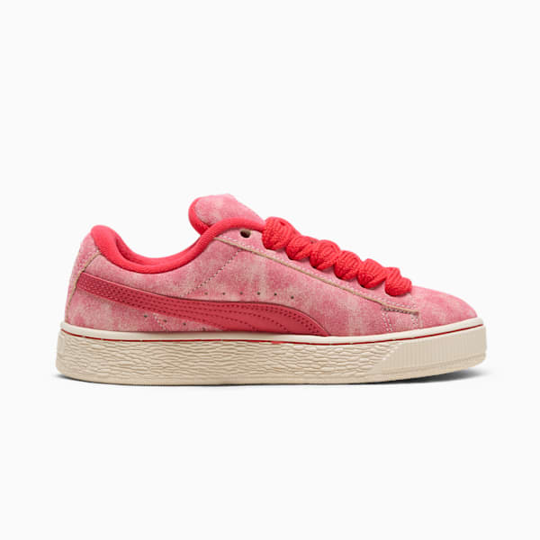 Tenis Scuderia Ferrari Desert Sun Suede XL para niños grandes, Rosso Corsa-Alpine Snow, extralarge