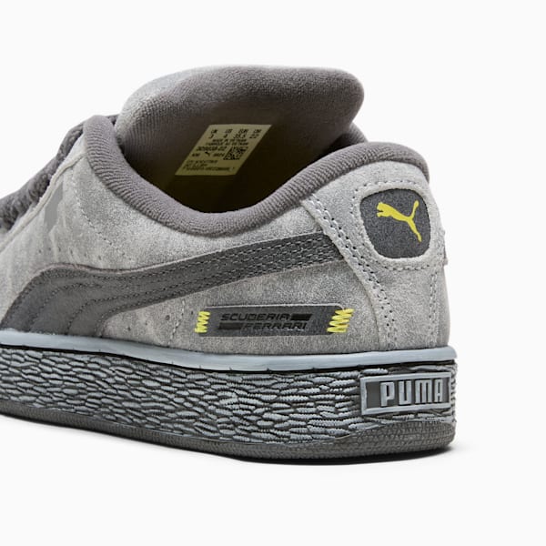 Scuderia Ferrari Desert Sun Suede XL Big Kids' Sneakers, PUMA Black-Rosso Corsa, extralarge