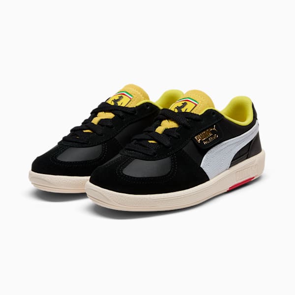 Tenis juvenil Scuderia Ferrar Palermo, PUMA Black-PUMA White, extralarge
