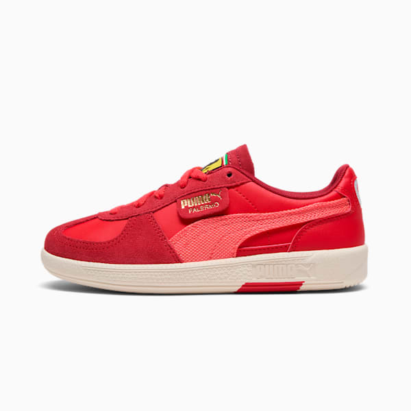 Tenis juvenil Scuderia Ferrar Palermo, Rosso Corsa-Peach Frost, extralarge
