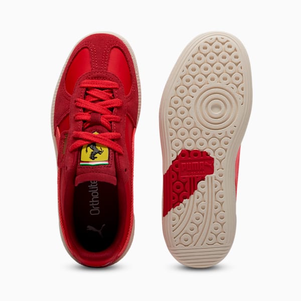 Scuderia Ferrari Palermo Big Kids' Sneakers, Rosso Corsa-Peach Frost, extralarge