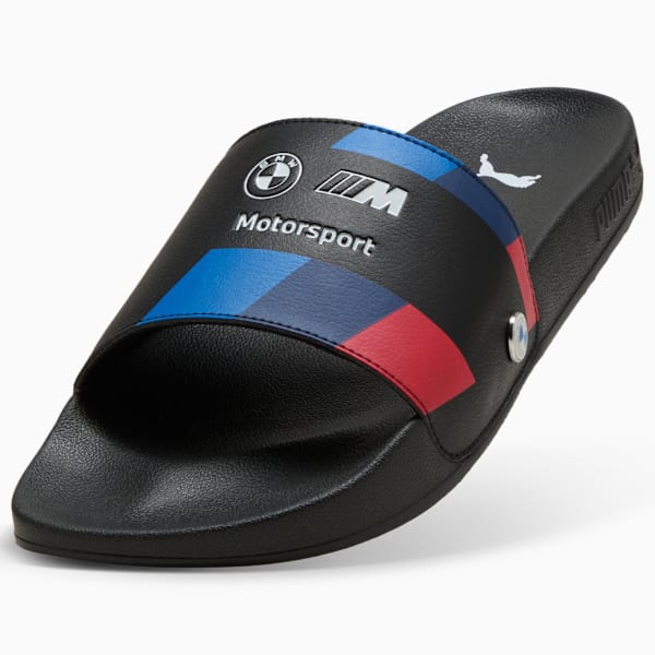 BMW M Motorsport Leadcat Men's Slides, PUMA Black, extralarge