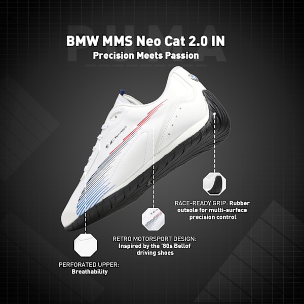 BMW MMS Neo Cat Motorsport Sneakers, PUMA White-Cool Light Gray, extralarge-IND
